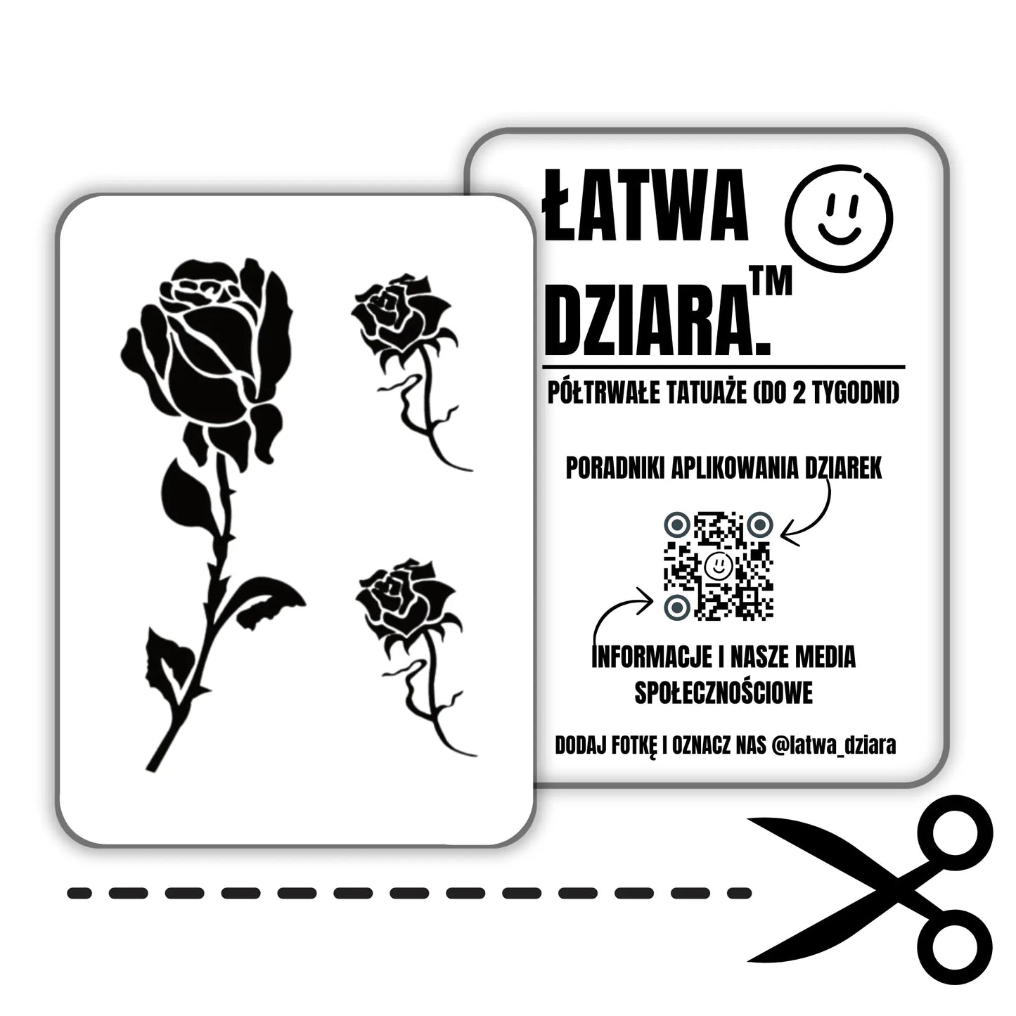 Klasyczna Róża - ŁatwaDziara™