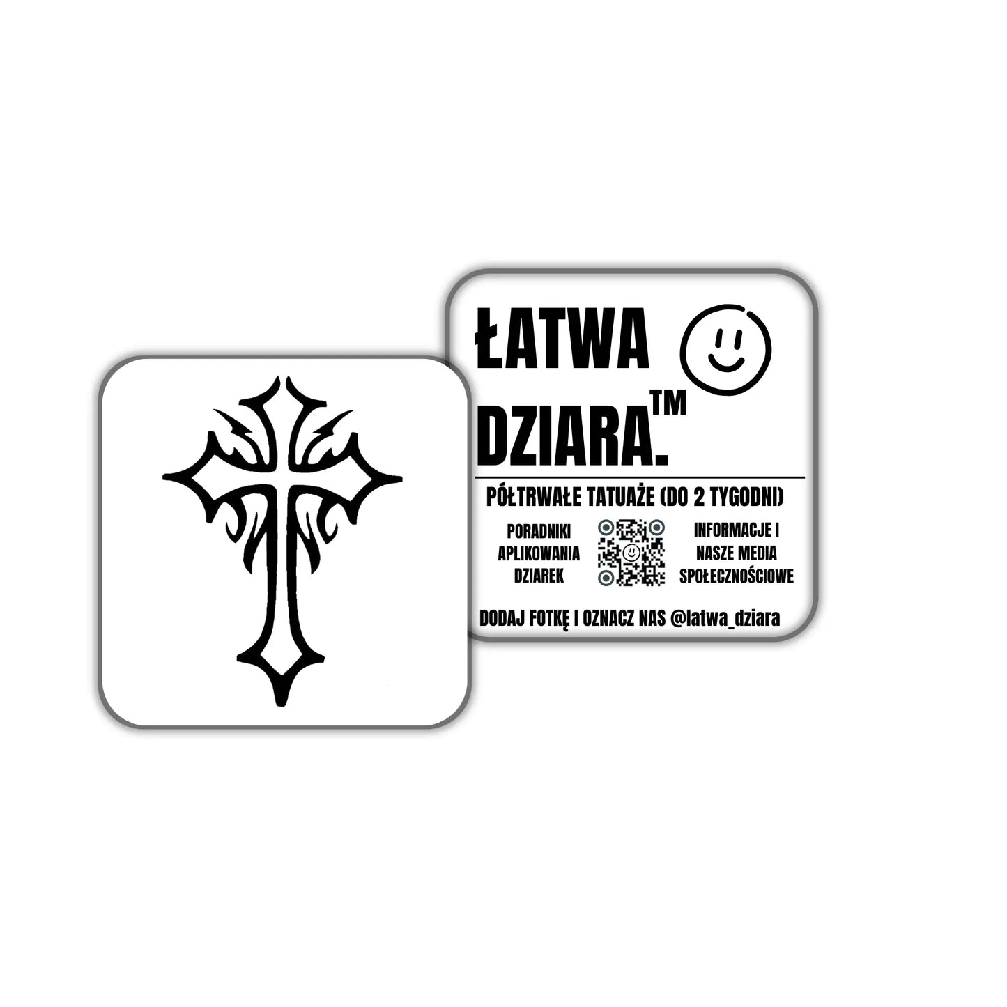 Krzyż Tribal - ŁatwaDziara™