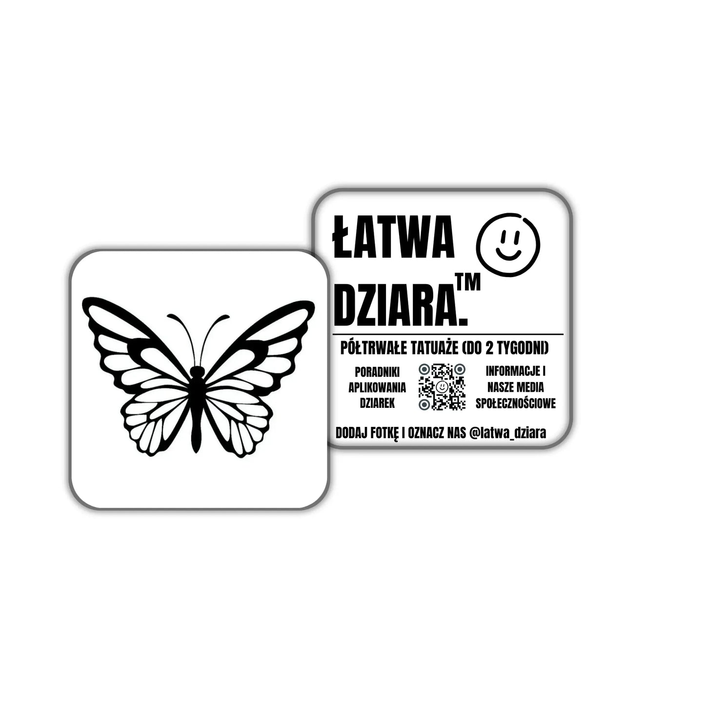 Motylek Kreskówkowy - ŁatwaDziara™