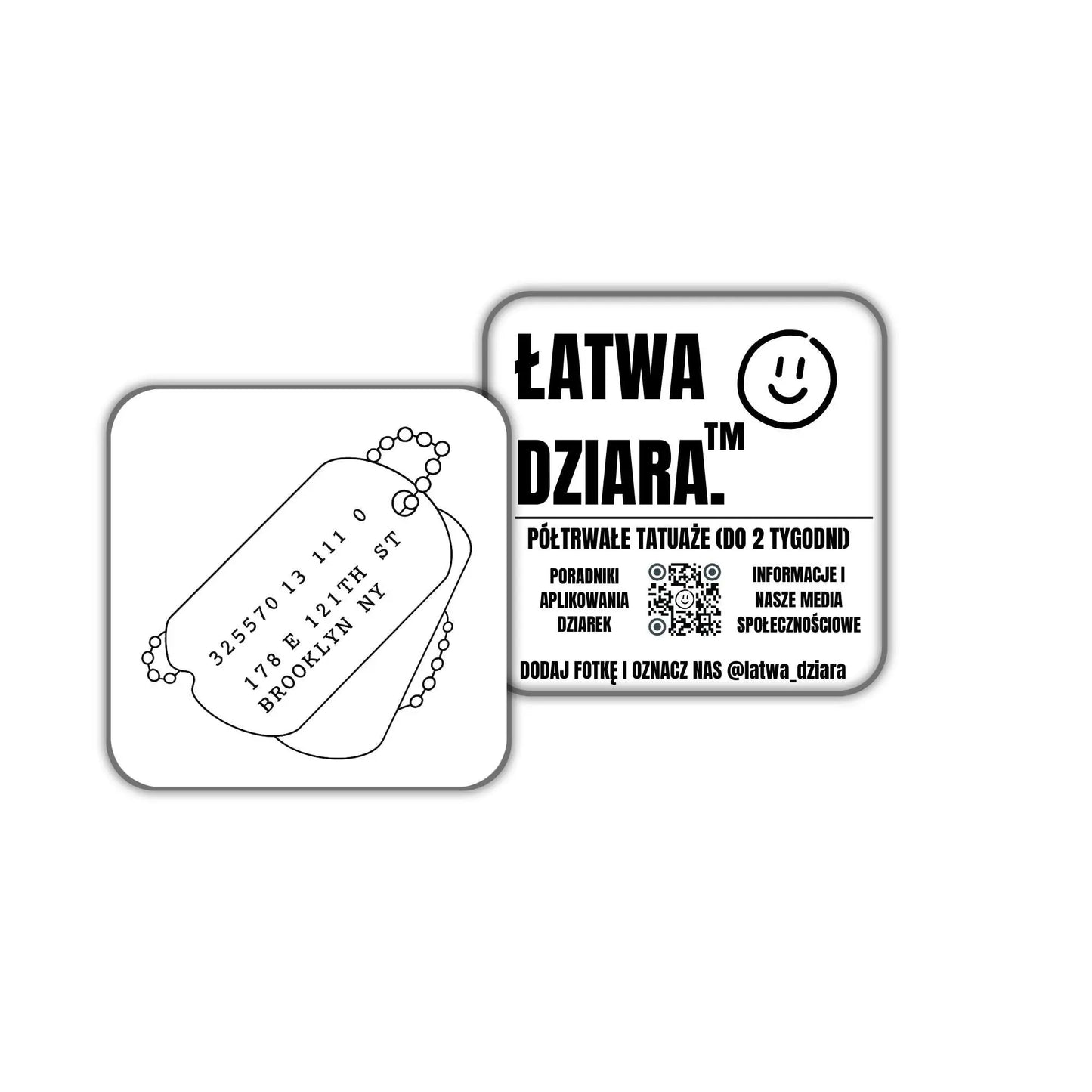 Nieśmiertelnik - ŁatwaDziara™