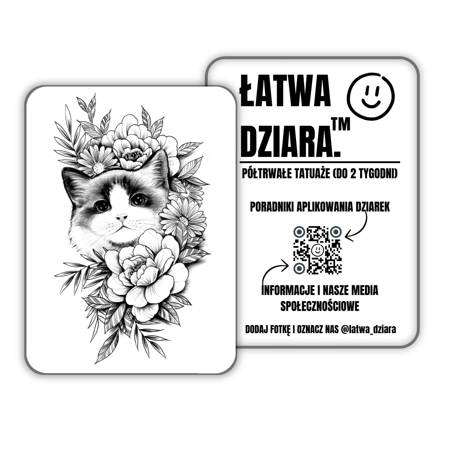 Kotek w Kwiatach - ŁatwaDziara™