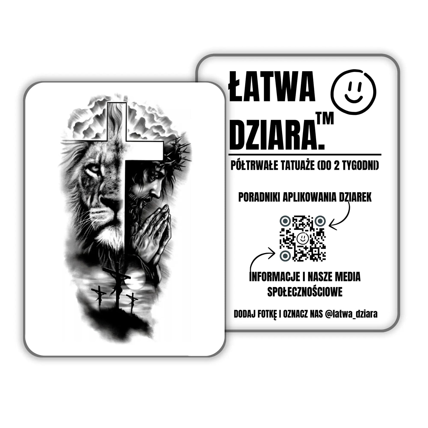 Lew i Krzyż - ŁatwaDziara™