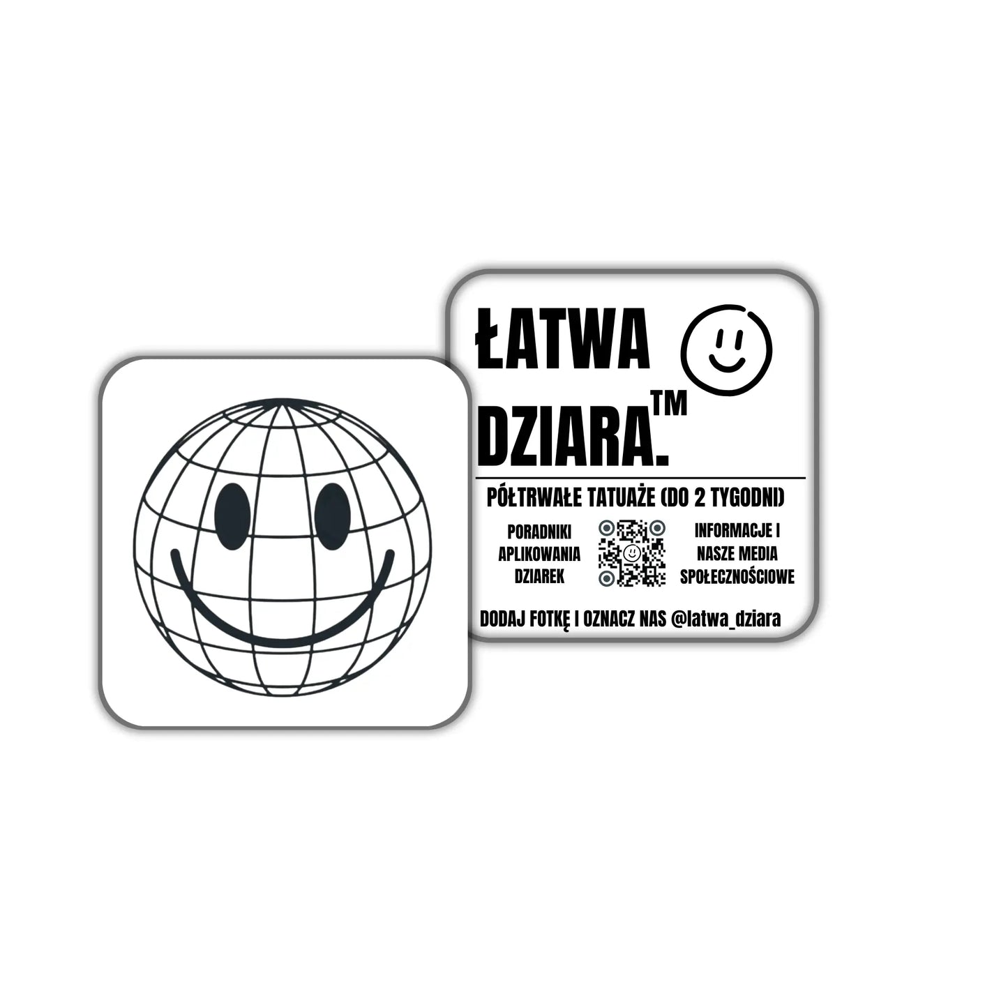 Uśmiechnięty Glob - ŁatwaDziara™