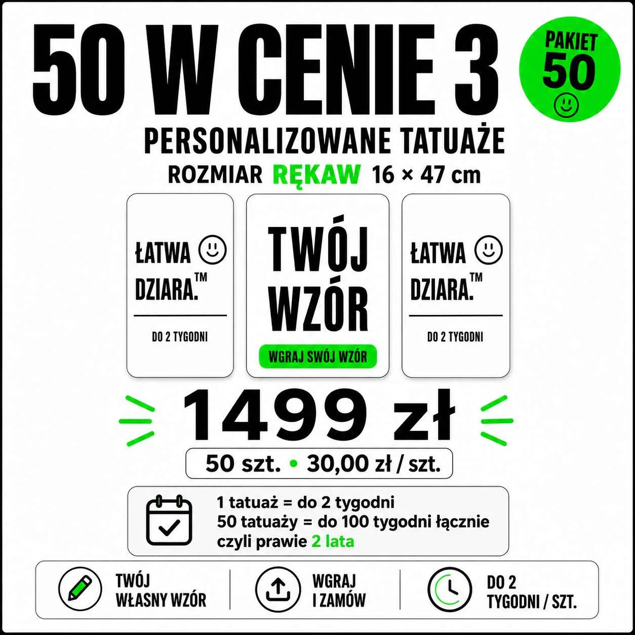 Tatuaż na zamówienie Rękaw