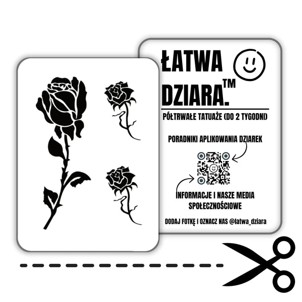 Klasyczna Róża - ŁatwaDziara™