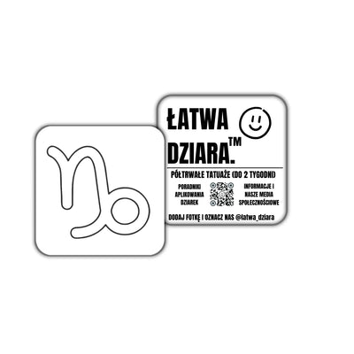 Znak Koziorożca - ŁatwaDziara™