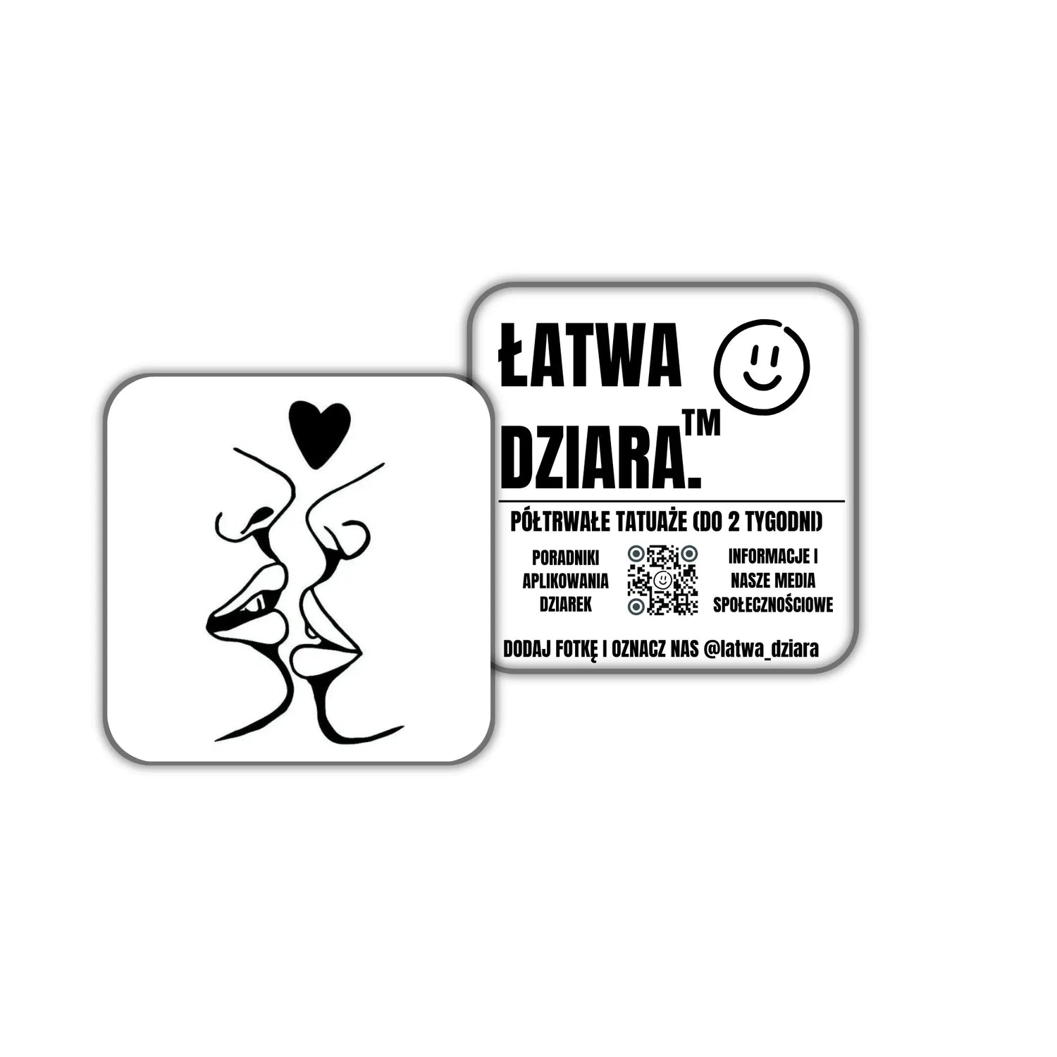 Gorące Usta Serduszko - ŁatwaDziara™