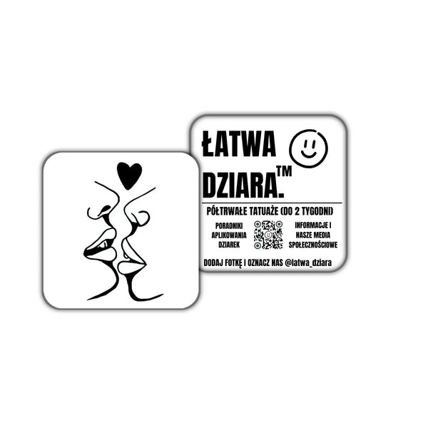 Gorące Usta Serduszko - ŁatwaDziara™