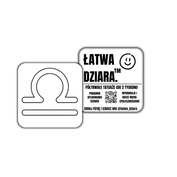 Znak Wagi - ŁatwaDziara™