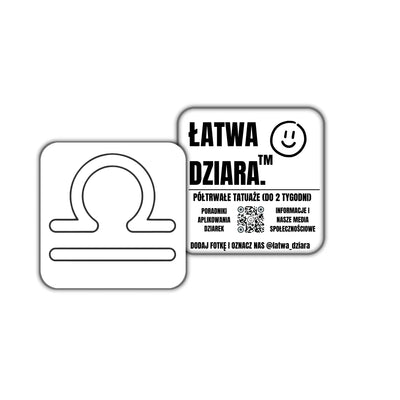Znak Wagi - ŁatwaDziara™