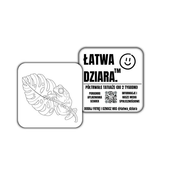 Żaba na Liściu - ŁatwaDziara™