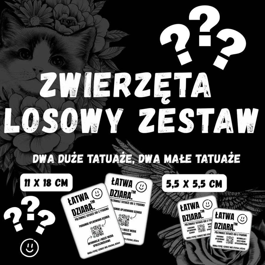 Zwierzęta Losowy Zestaw - ŁatwaDziara™