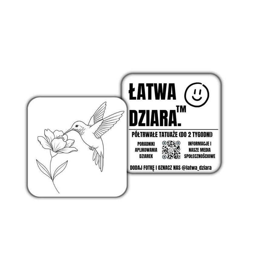Koliber przy Kwiecie - ŁatwaDziara™
