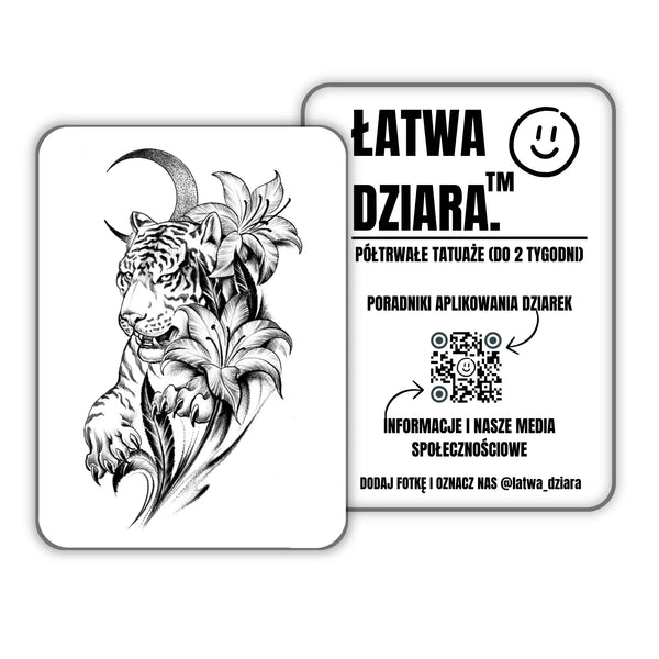 Tygrys z Księżycem - ŁatwaDziara™