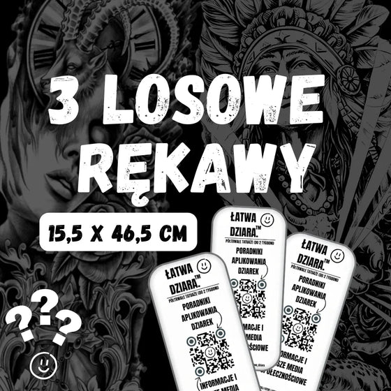3x Losowe Rękawy - ŁatwaDziara™