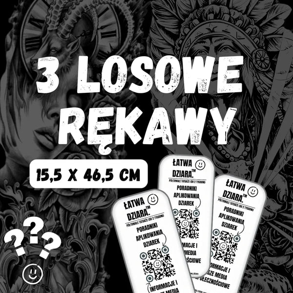 3x Losowe Rękawy - ŁatwaDziara™