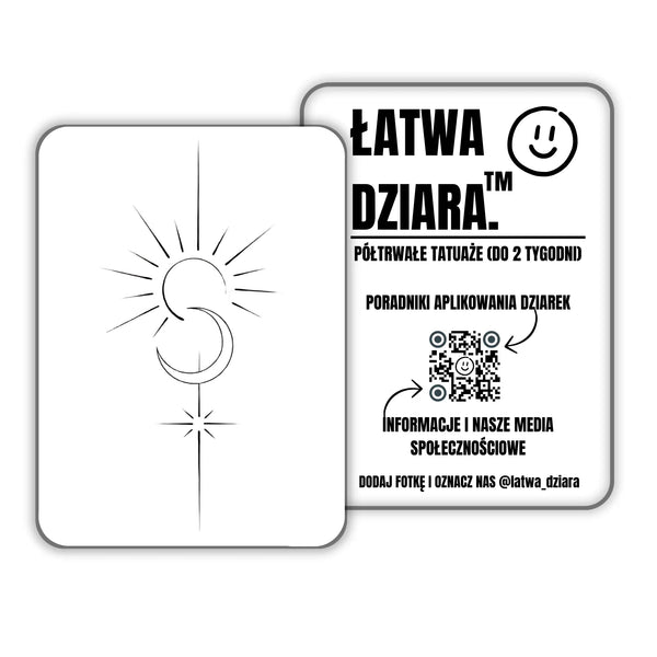 Księżyc i Słońce - ŁatwaDziara™