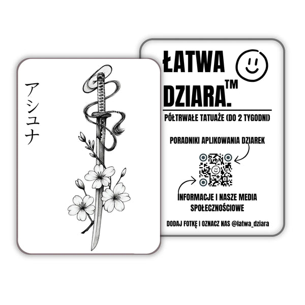 Kwiaty i Katana - ŁatwaDziara™