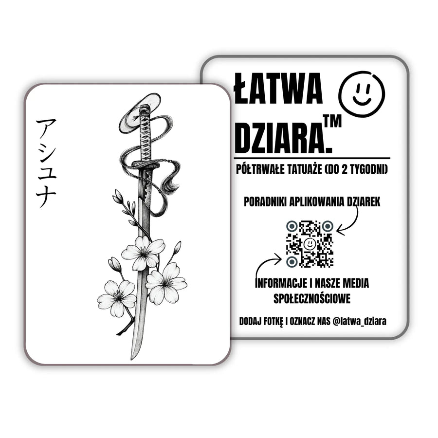 Kwiaty i Katana - ŁatwaDziara™