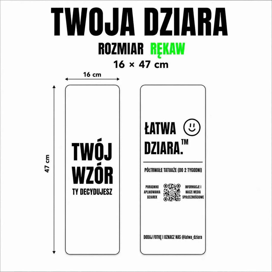 Tatuaż na zamówienie Rękaw - Twój wzór