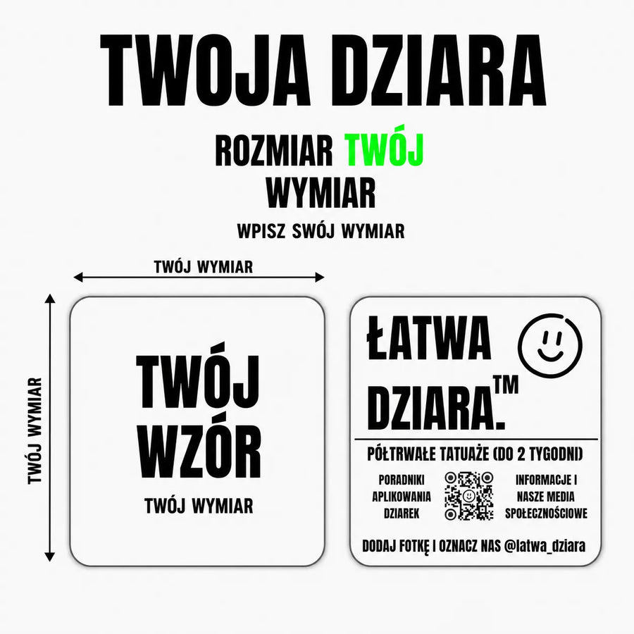Tatuaż na zamówienie - Twój wymiar