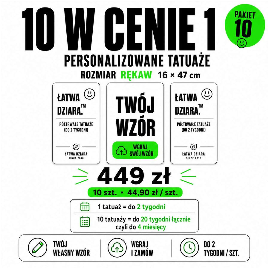 Tatuaż na zamówienie Rękaw