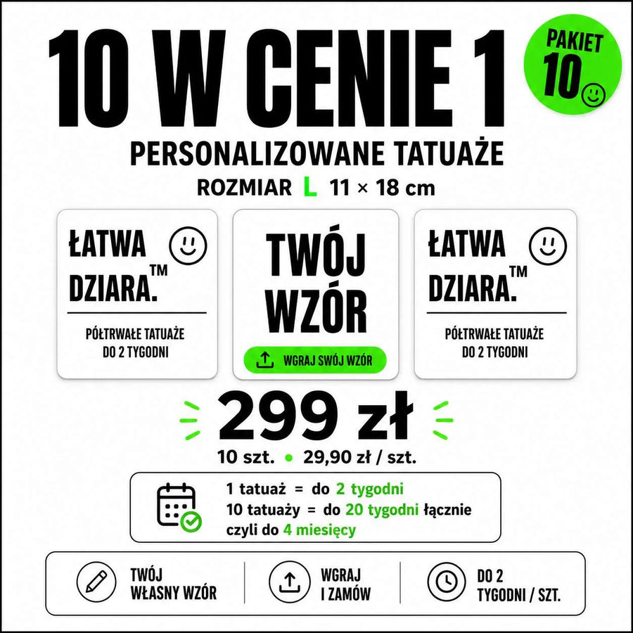 Tatuaż na zamówienie L