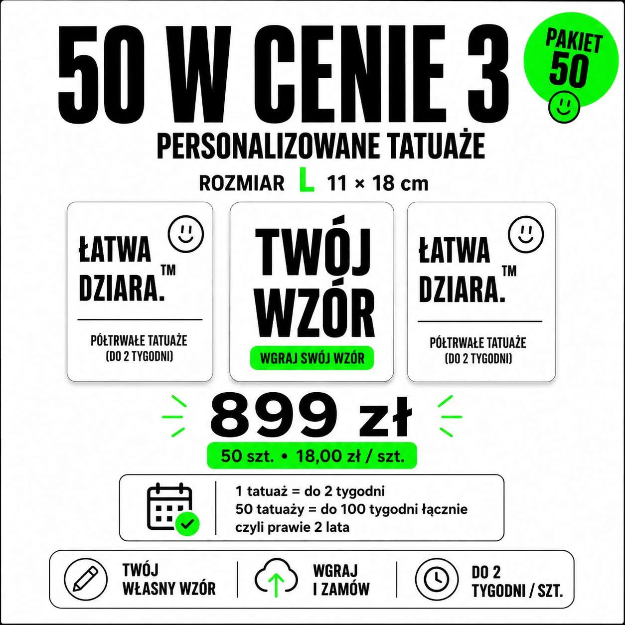 Tatuaż na zamówienie L