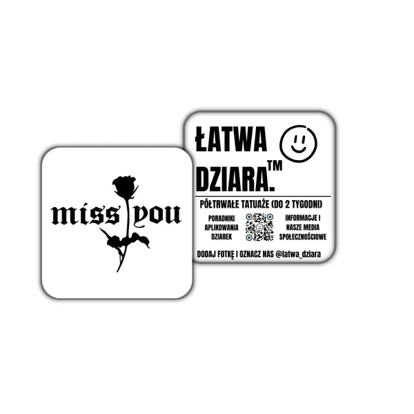 Tęsknie za Tobą - ŁatwaDziara™